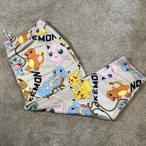 Pokémon Sweat Pants 4XL Pikachu‎ Squirtle Jigglypuff Eevee Graphic Print